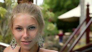Stunning Russian with natural body & blonde hair Krystal Boyd